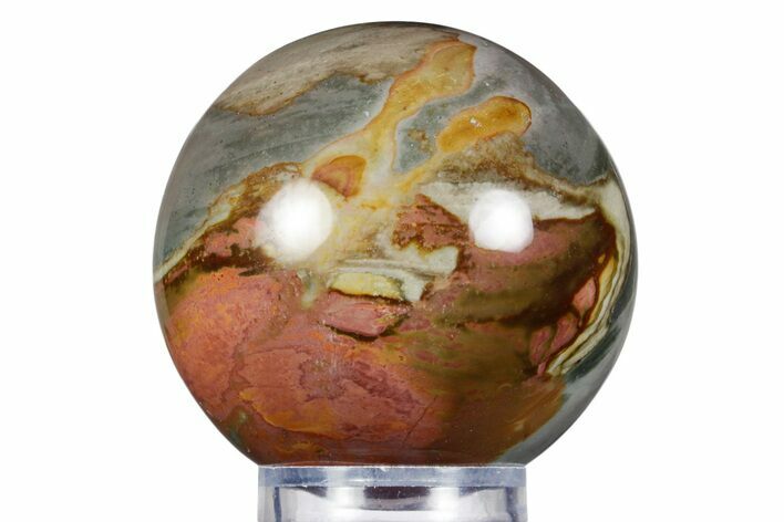 Polished Polychrome Jasper Sphere - Madagascar #358972